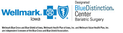 Wellmark Iowa designated BlueDistinction Center logo